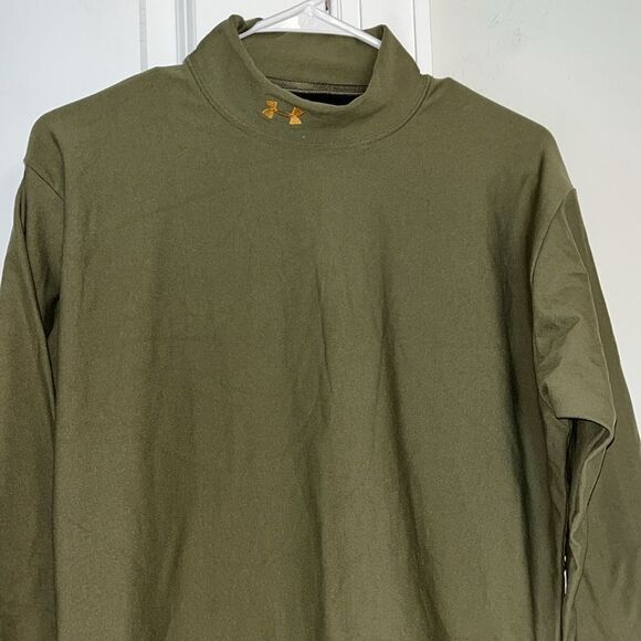 New Coldgear Under Armour Thick Fitted Stretch Ski Compression LS T Shirt XXL - Picture 2 of 6